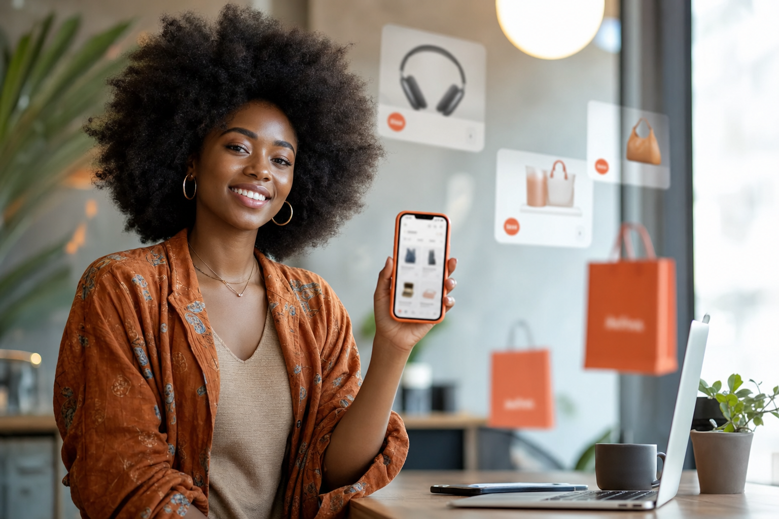 Influencer promoting Delivo products with affiliate commission